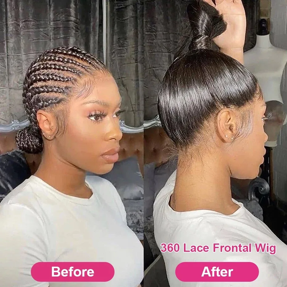 360 Full Lace Frontal Wig Brazilian Bone Straight 13x4 13x6 Transparent Lace Front Human Hair Wigs For Black Women Pre Plucked 360 Full Lace Frontal Wig Brazilian Bone Straight 13x4 13x6 Transparent Lace Front Human Hair Wigs For Black Women Pre Plucked