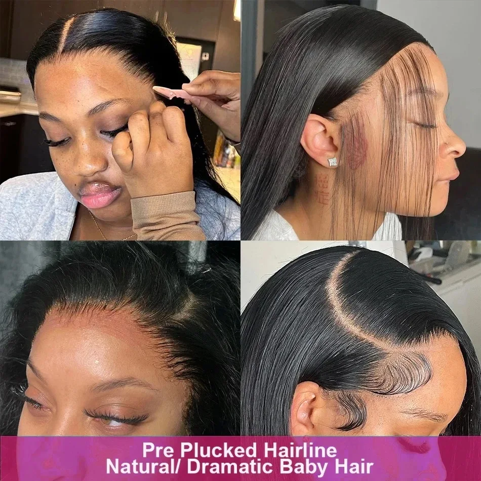 360 Full Lace Frontal Wig Brazilian Bone Straight 13x4 13x6 Transparent Lace Front Human Hair Wigs For Black Women Pre Plucked 360 Full Lace Frontal Wig Brazilian Bone Straight 13x4 13x6 Transparent Lace Front Human Hair Wigs For Black Women Pre Plucked
