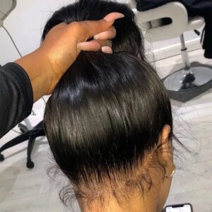 Full Lace Frontal Wig Brazilian Bone Straight