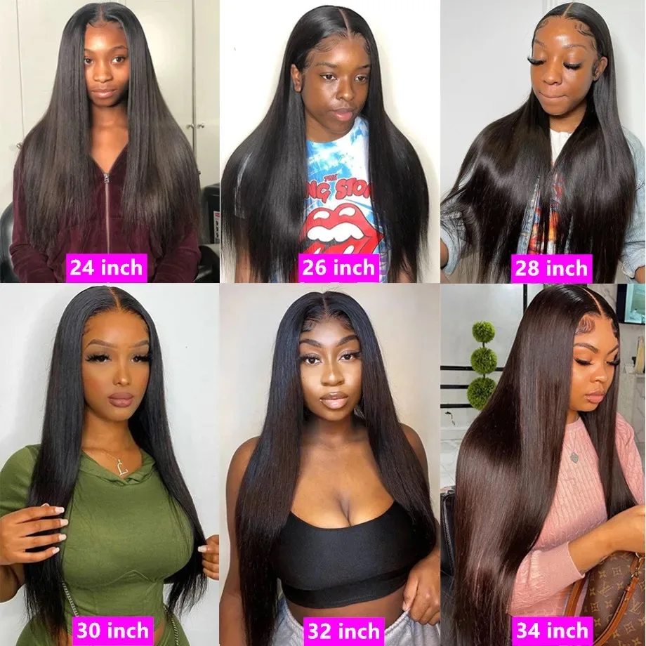 360 Full Lace Frontal Wig Brazilian Bone Straight 13x4 13x6 Transparent Lace Front Human Hair Wigs For Black Women Pre Plucked 360 Full Lace Frontal Wig Brazilian Bone Straight 13x4 13x6 Transparent Lace Front Human Hair Wigs For Black Women Pre Plucked