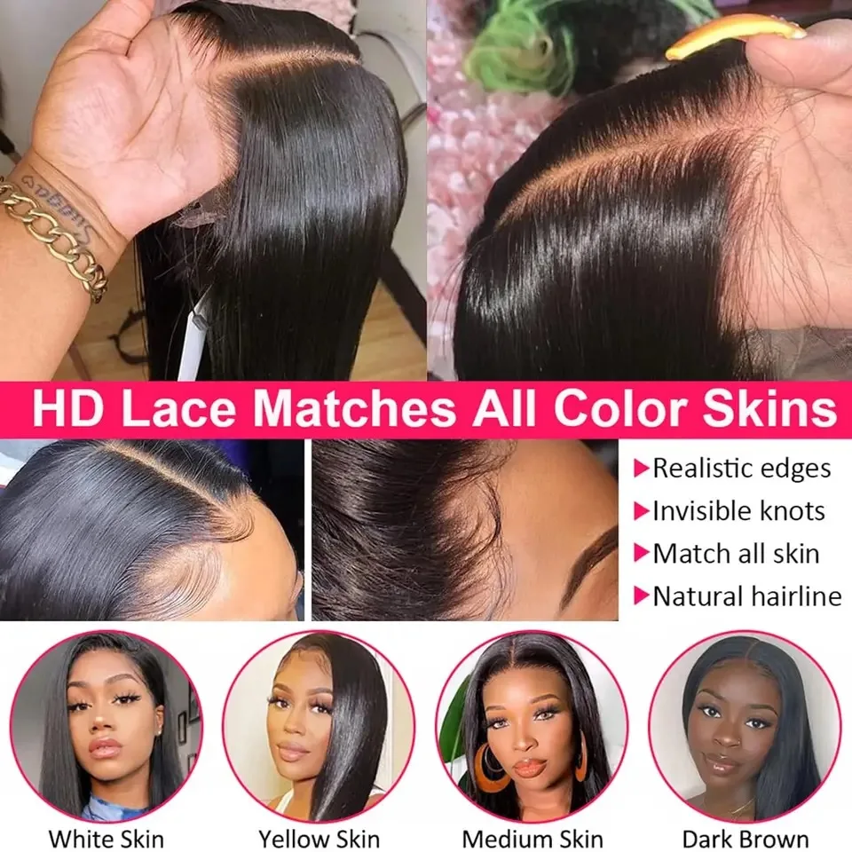 360 Full Lace Frontal Wig Brazilian Bone Straight 13x4 13x6 Transparent Lace Front Human Hair Wigs For Black Women Pre Plucked 360 Full Lace Frontal Wig Brazilian Bone Straight 13x4 13x6 Transparent Lace Front Human Hair Wigs For Black Women Pre Plucked