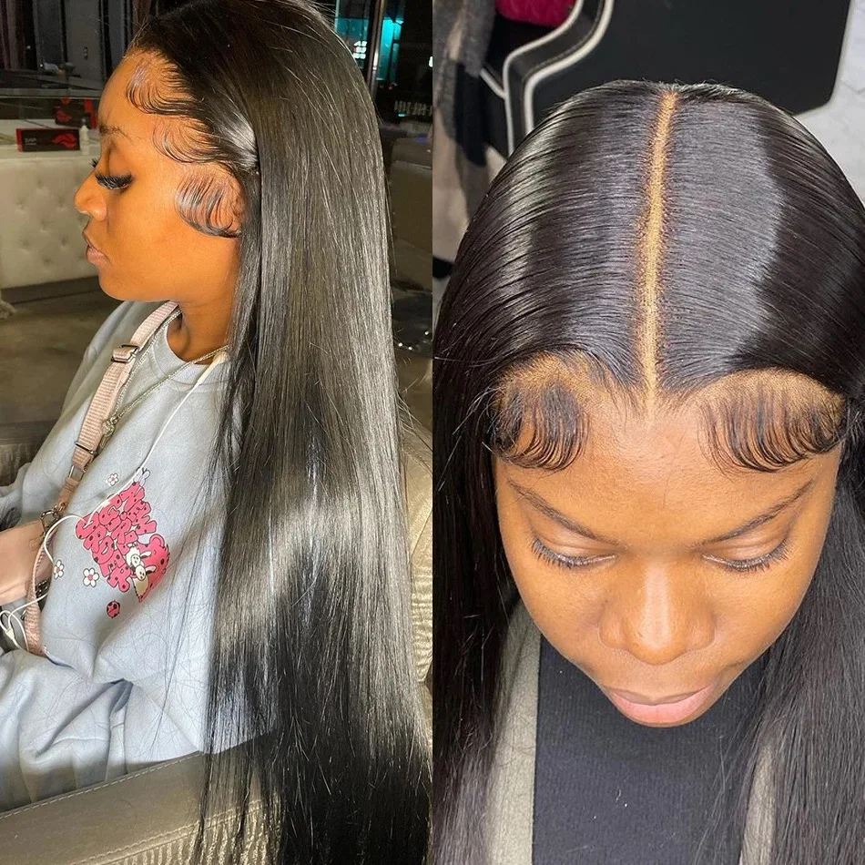 360 Full Lace Frontal Wig Brazilian Bone Straight 13x4 13x6 Transparent Lace Front Human Hair Wigs For Black Women Pre Plucked 360 Full Lace Frontal Wig Brazilian Bone Straight 13x4 13x6 Transparent Lace Front Human Hair Wigs For Black Women Pre Plucked
