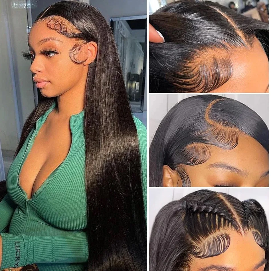 360 Full Lace Frontal Wig Brazilian Bone Straight 13x4 13x6 Transparent Lace Front Human Hair Wigs For Black Women Pre Plucked 360 Full Lace Frontal Wig Brazilian Bone Straight 13x4 13x6 Transparent Lace Front Human Hair Wigs For Black Women Pre Plucked