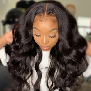 Peruvian Body Wave Transparent Wear To Go Lace Wig Human Hair