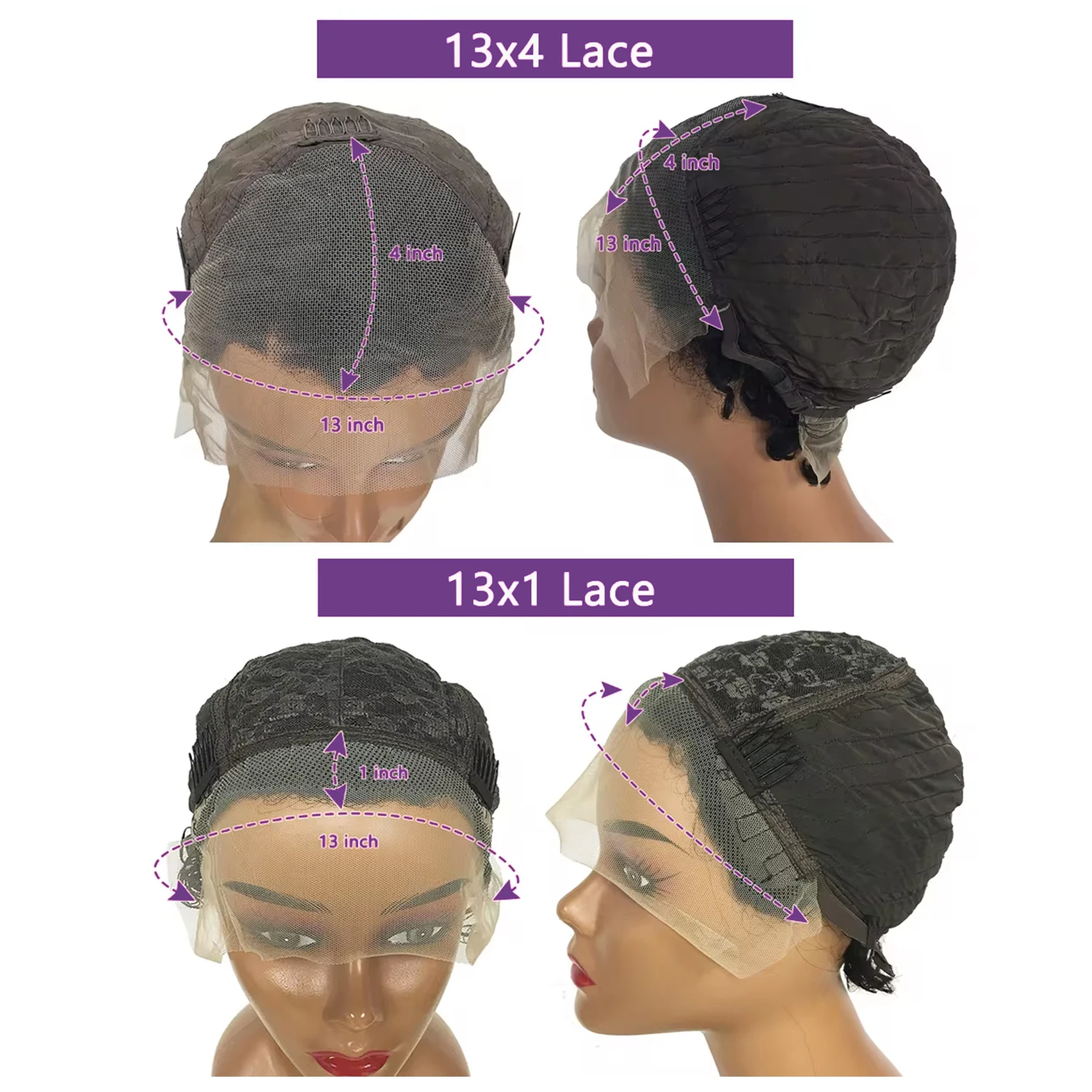 13x4 Pixie Cut Short Curly Human Hair Wigs Cheap 13x1 T Part Transparent Lace Wigs For Black Women Natural Hair Pre Plucked