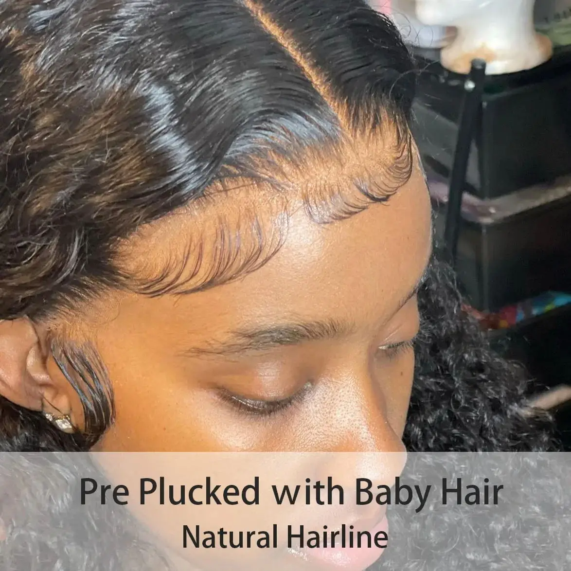 Curly Human Hair Frontal Wigs 13x4 Transparent Lace Front Wig 200% Density Deep Wave Bob Wigs Brazilian 100% Human Hair 16Inch