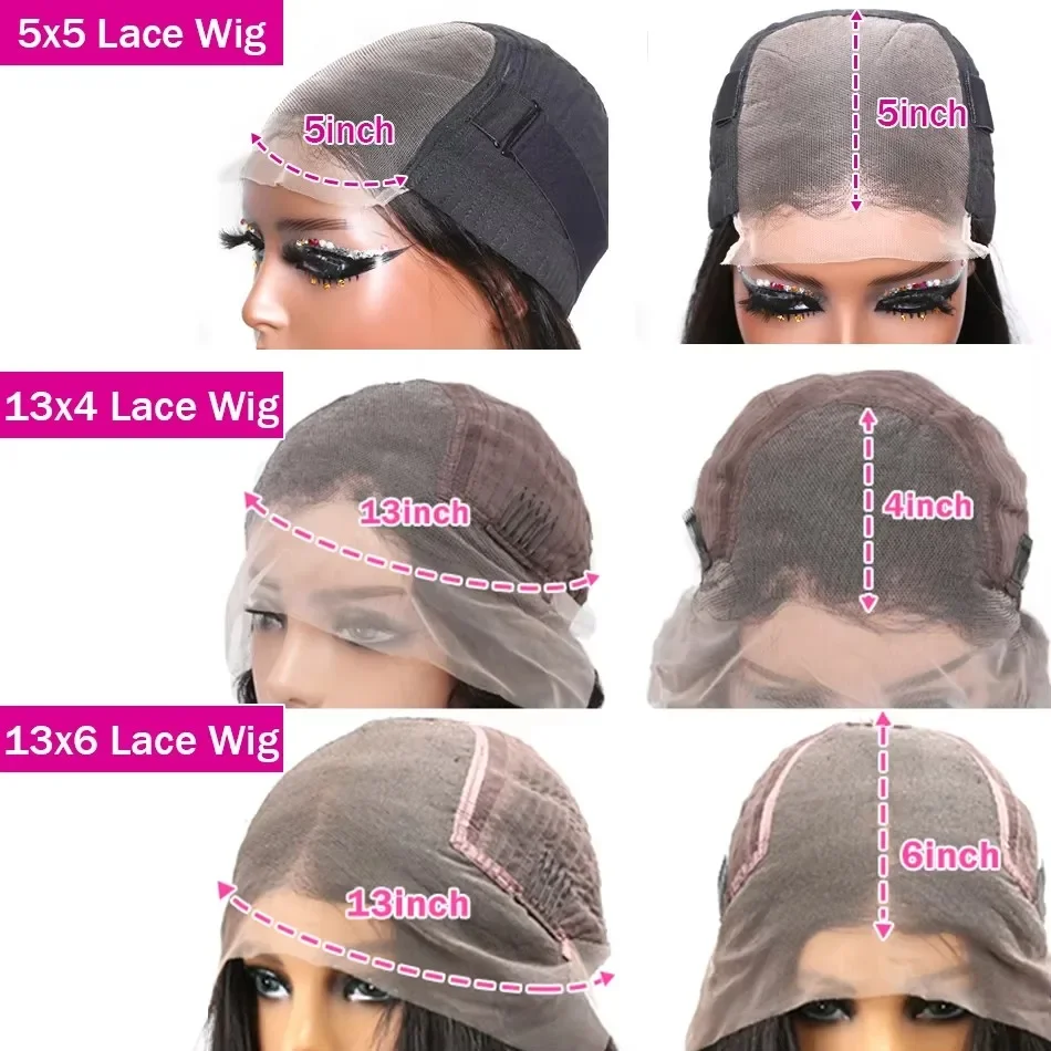 Cutebla 30 40 Inch 13x6 HD Deep Wave Frontal Wig Curly Human Hair Wigs Loose Deep Wig Brazilian 13x4 Lace Front Wig For Women