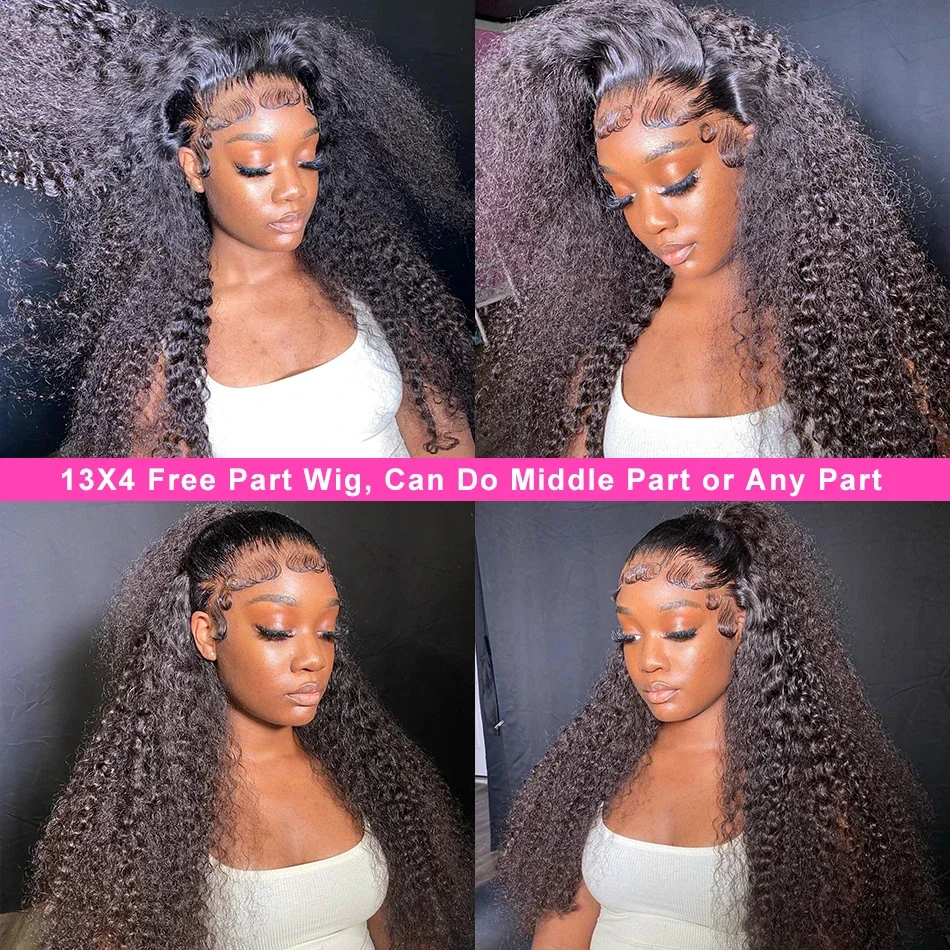 Cutebla 30 40 Inch 13x6 HD Deep Wave Frontal Wig Curly Human Hair Wigs Loose Deep Wig Brazilian 13x4 Lace Front Wig For Women