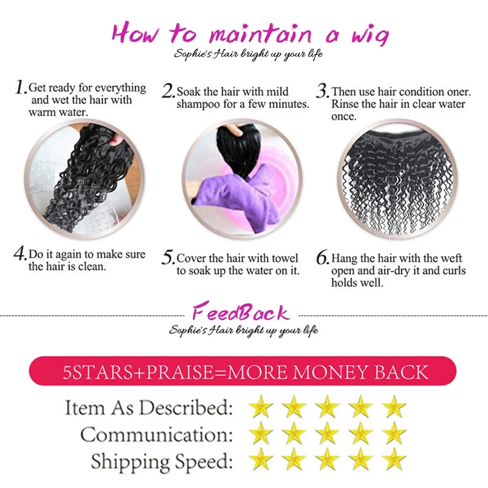 Kinky Curly Headband Wig Human Hair Glueless No Lace Front Wig for Black Women Glueless Machine Made Headband Human Hair Wigs