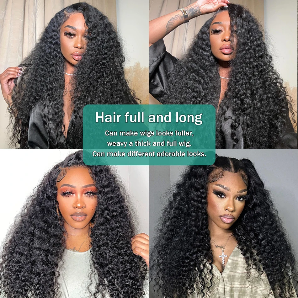 30 40 42 Inch Brazilian Curly 13x4 13x6 HD Lace Front Human Hair Wigs Pre plucked Loose Deep Wave Lace Frontal Wig Glueless Wig