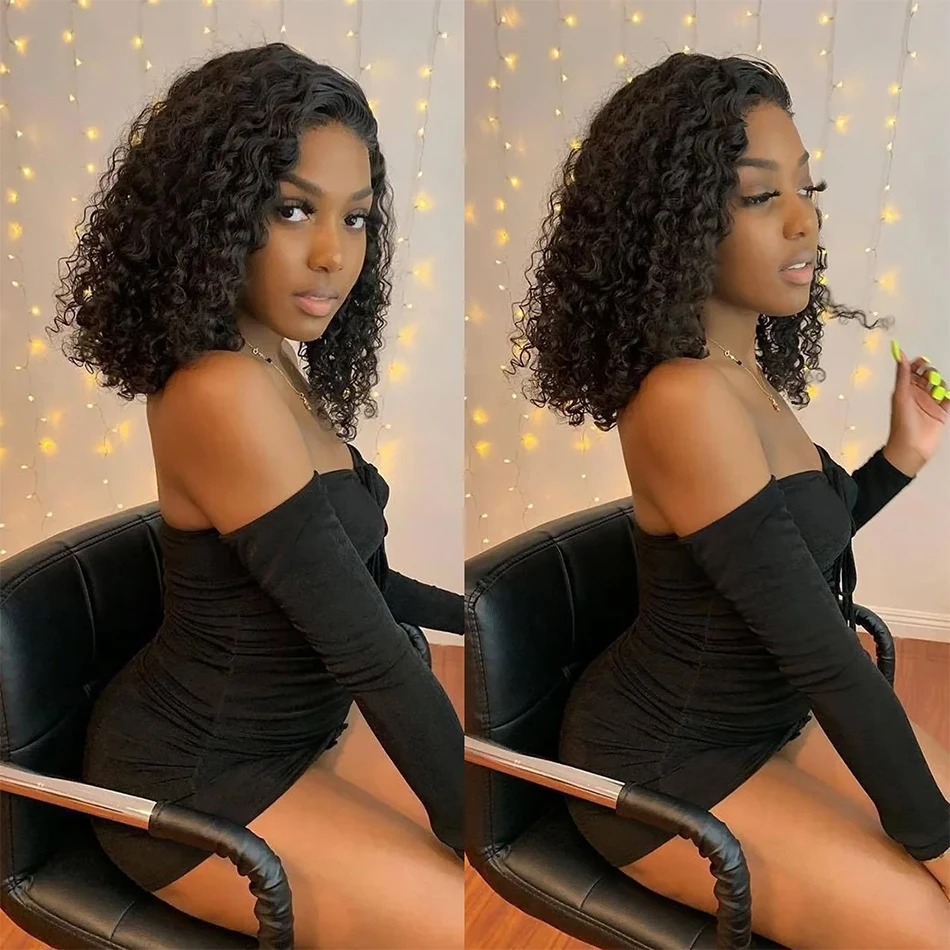 200% Short Curly Bob Human Hair Wigs 200% Short Curly Bob Human Hair Wigs