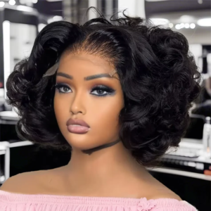 Body Wave Short Bob Wig 13x4 Lace Front Human Hair Wigs