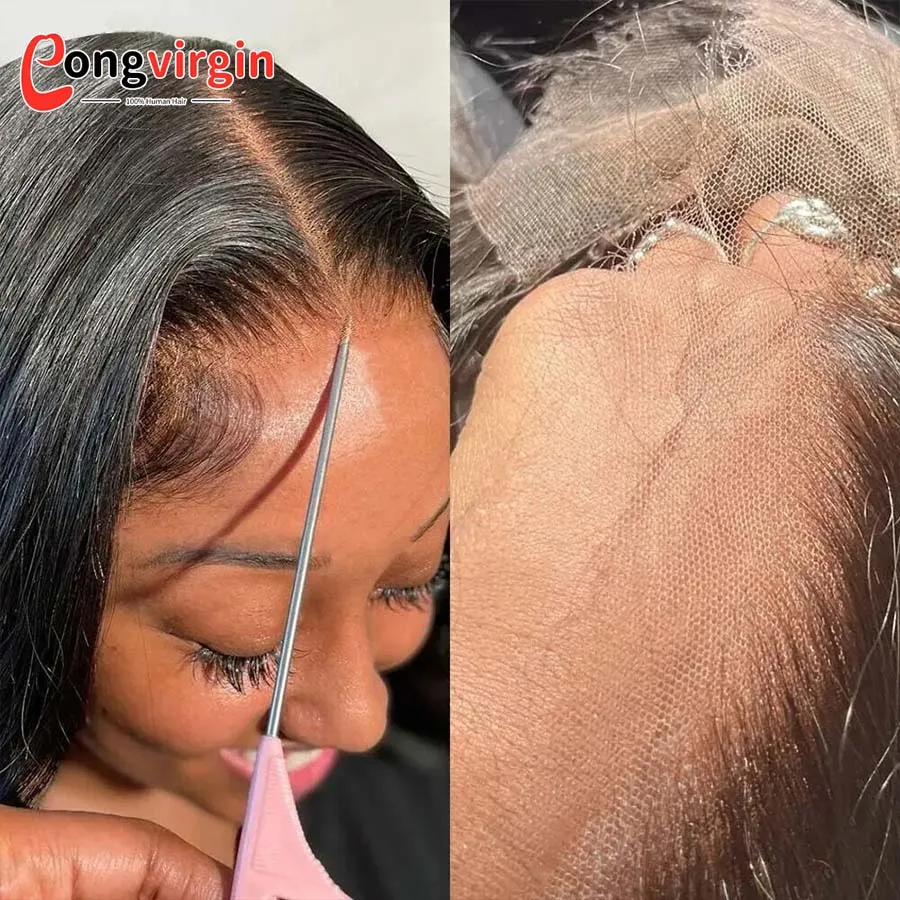 5x5 Glueless Wig Human Hair Ready To Wear Pre-Cut Lace Wear And Go Glueless Wigs Straight Lace Front Human Hair Wig For Women 5x5 Glueless Wig Human Hair Ready To Wear Pre-Cut Lace Wear And Go Glueless Wigs Straight Lace Front Human Hair Wig For Women