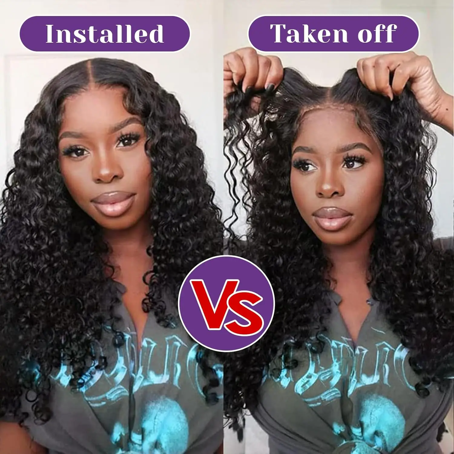 Short Bob Glueless Wigs Deep Wave Glueless Human Hair Ready To Wear 180% Pre Cut Lace 4x4 13x4 Black Culry Lace Front Human Hair Short Bob Glueless Wigs Deep Wave Glueless Human Hair Ready To Wear 180% Pre Cut Lace 4x4 13x4 Black Culry Lace Front Human Hair