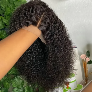 Short Bob Glueless Wigs Deep Wave Human Hair Ready To Wear