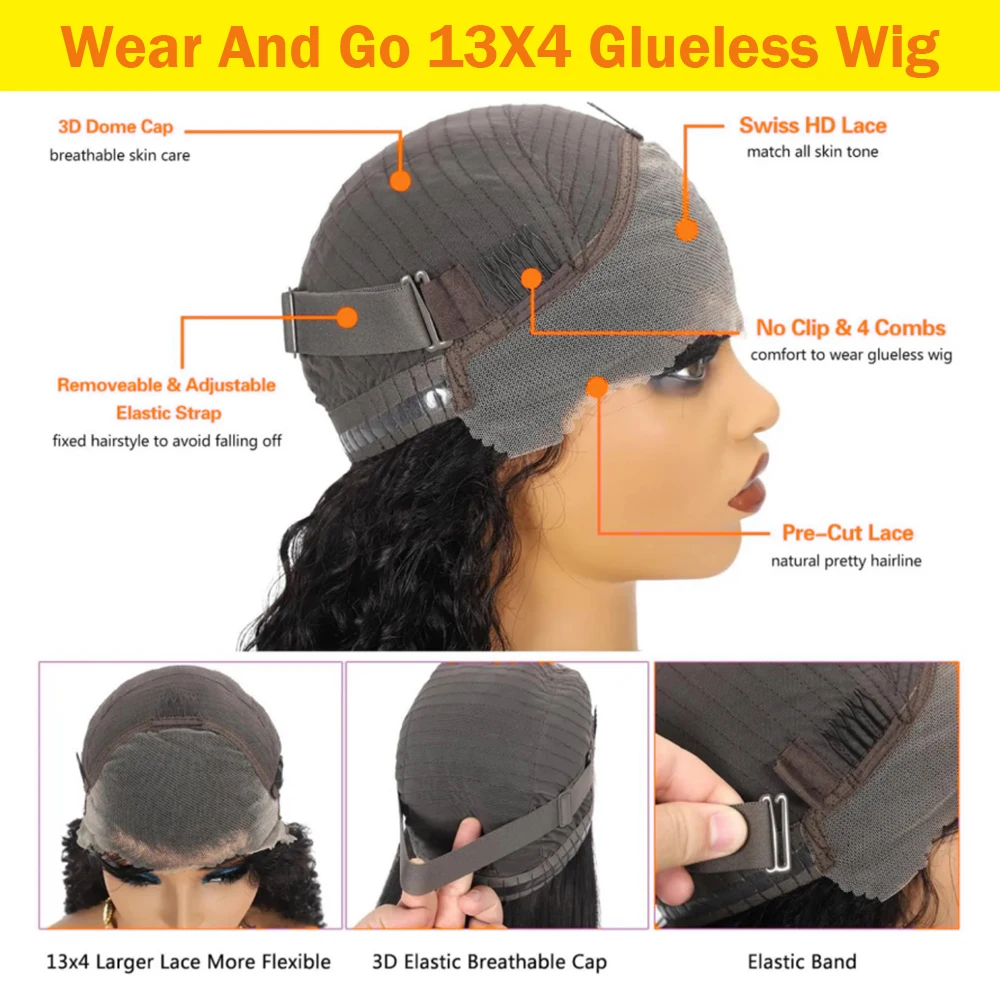 13X4 Glueless Wig