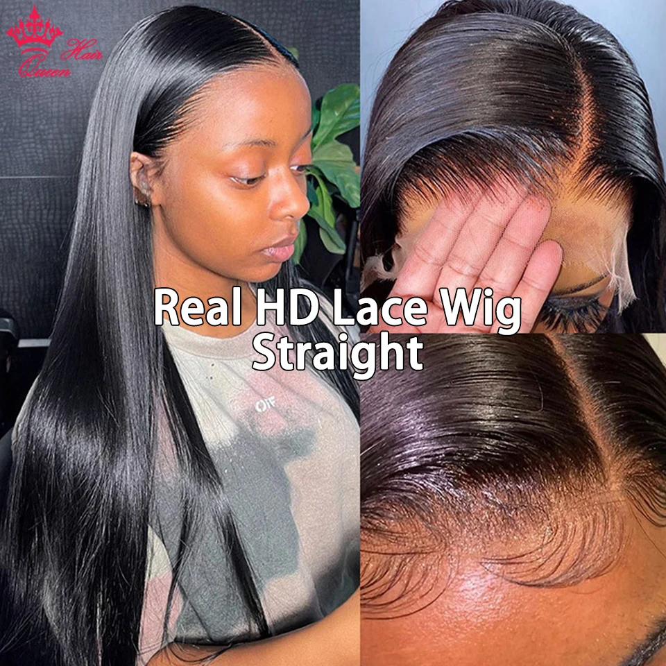 Queen Hair 400% High Density Wig Real HD Lace Raw Human Hair 13x4 13x6 FULL Frontal 6x6 7x7 Closure HD Lace Wig Straight Queen Hair 400% High Density Wig Real HD Lace Raw Human Hair 13x4 13x6 FULL Frontal 6x6 7x7 Closure HD Lace Wig Straight