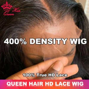 Queen Hair 400% High Density Wig Real HD Lace Raw Human Hair