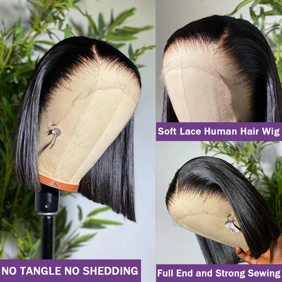 Straight Short Bob Wigs 13x4 Human Hair Lace Frontal Wigs 200% Remy Pre Plucked Transparent Lace 4x4 Short Bob Wigs For Women Straight Short Bob Wigs 13x4 Human Hair Lace Frontal Wigs 200% Remy Pre Plucked Transparent Lace 4x4 Short Bob Wigs For Women