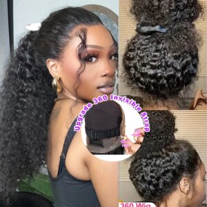 Invisi Strap 360 Full Lace Frontal Kinky Curly Wig