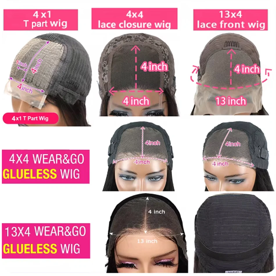 12A Brazilian Loose Water Wave Wet And Wavy Lace Frontal Human Hair Wigs HD Transparent Curly Bob Glueless Wigs For Black Women