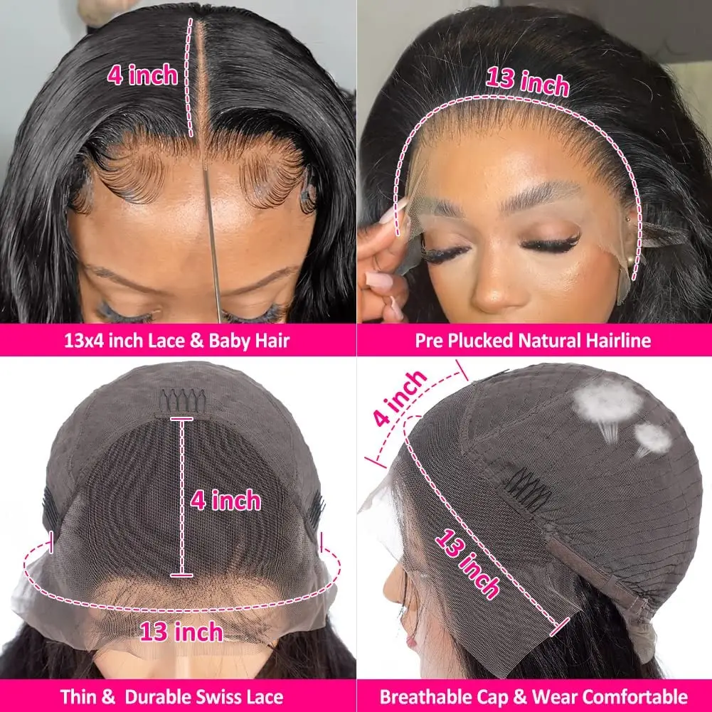 Brazilian Body Wave Short Bob Wig 13x4 Lace Frontal 4x4 Closure Human Hair Wig 200 Density For Women With Natural Wave Bob Wigs