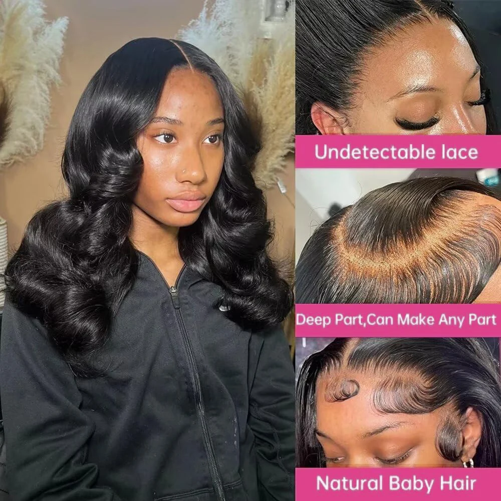 Brazilian Body Wave Short Bob Wig 13x4 Lace Frontal 4x4 Closure Human Hair Wig 200 Density For Women With Natural Wave Bob Wigs