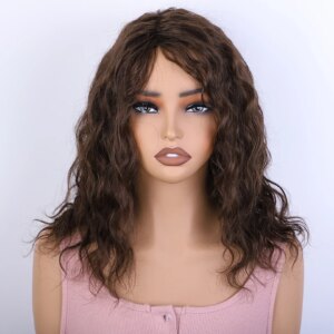 Brown Colored Human Hair Wigs For Women